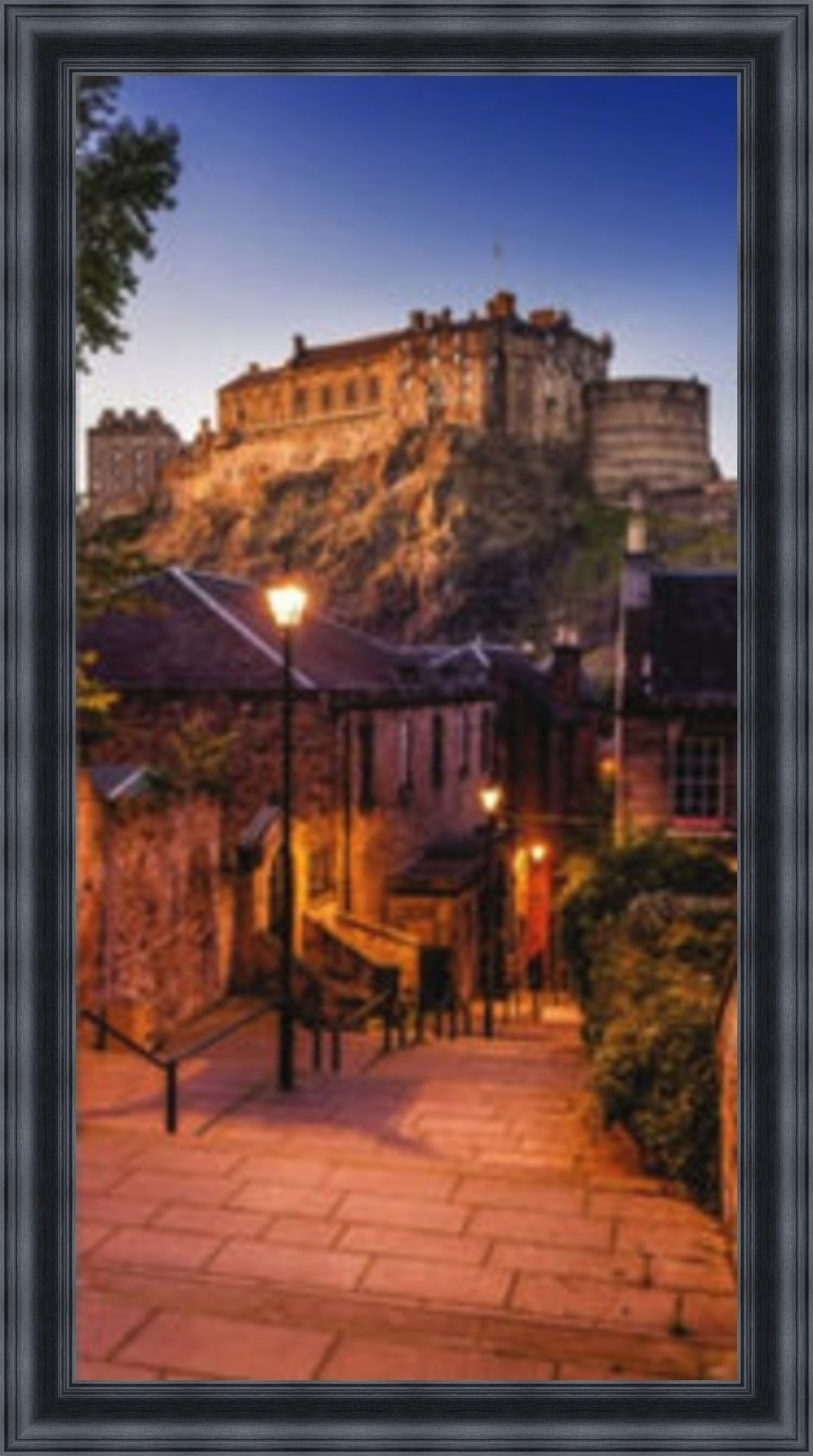 Edinburgh Castle - Colour Burst Mini Liquid Art