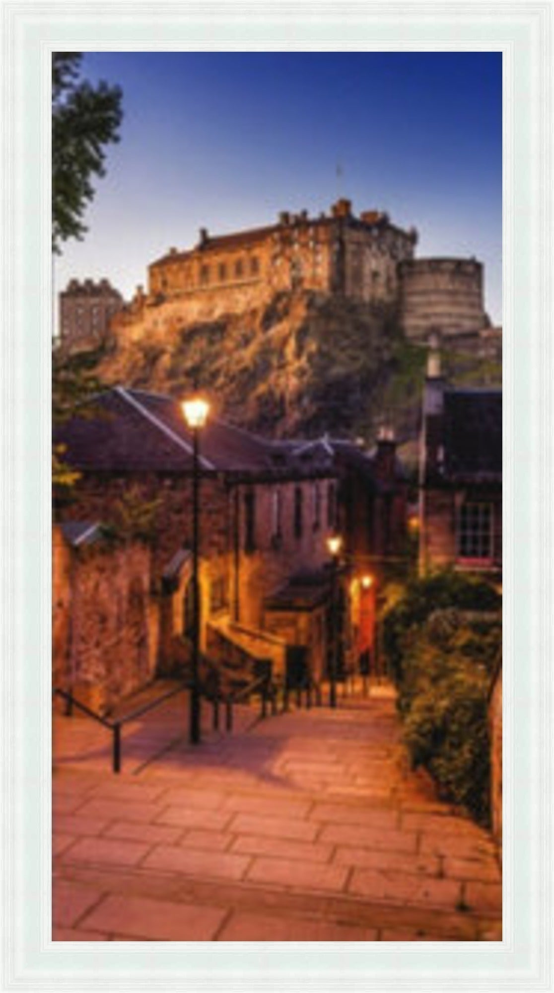 Edinburgh Castle - Colour Burst Mini Liquid Art