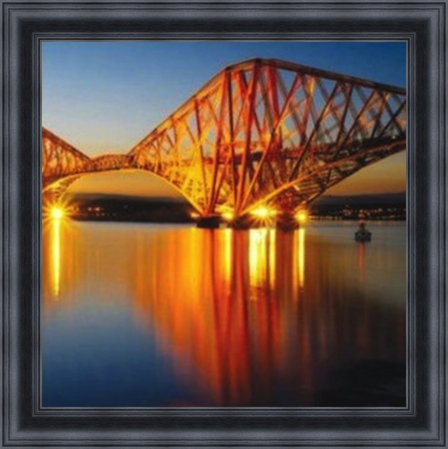 Forth Rail Bridge - Colour Burst Mini Liquid Art