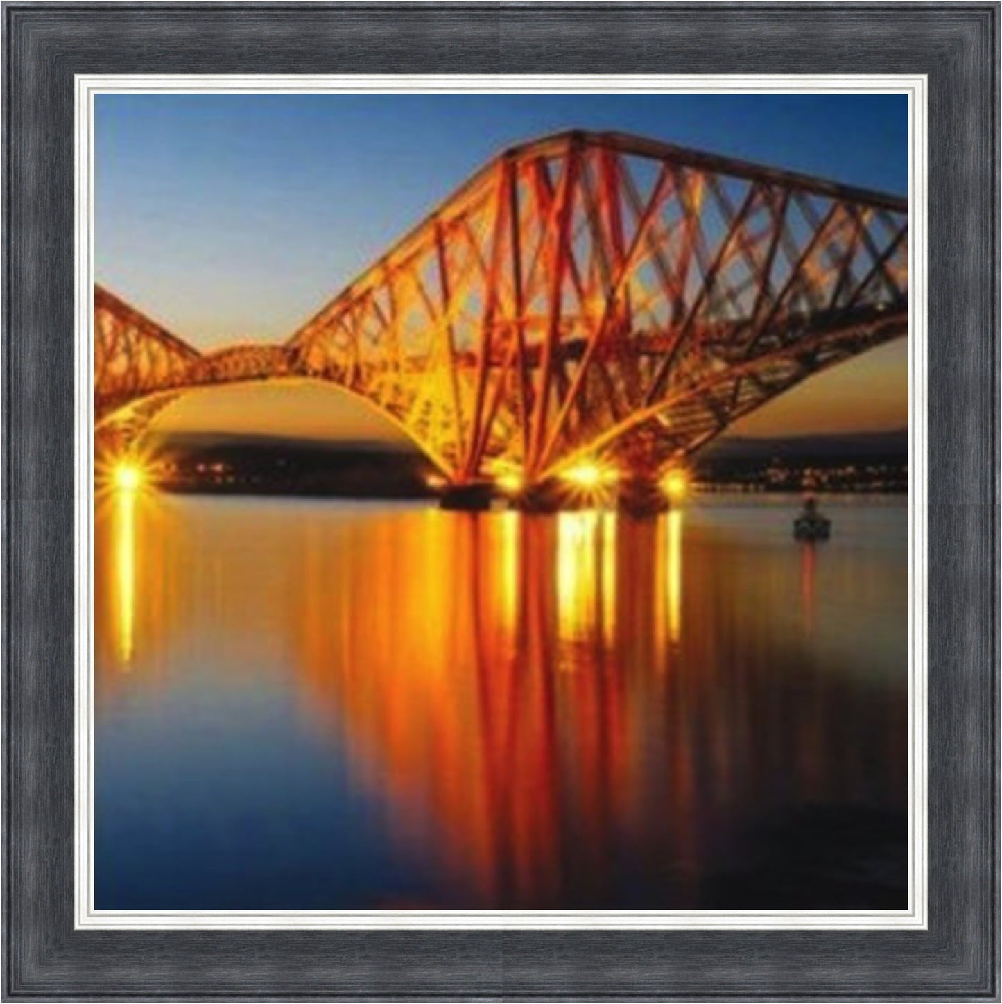 Forth Rail Bridge - Colour Burst Mini Liquid Art