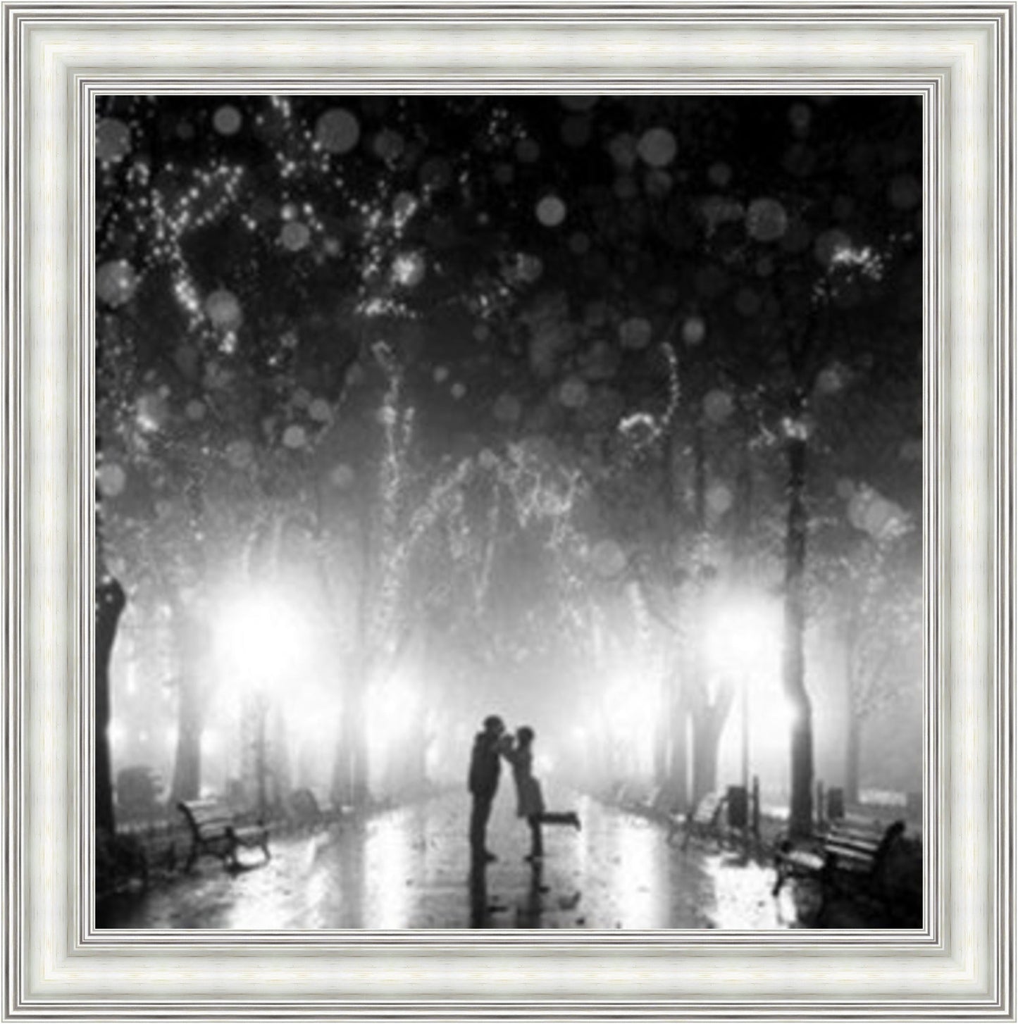 Lovers Lane - Black & White Mini Liquid Art