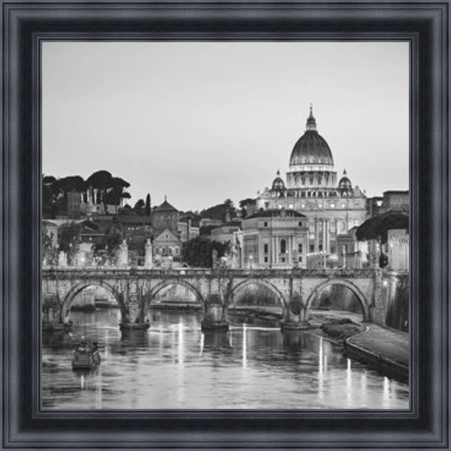 St Peter's, Rome - Black & White Mini Liquid Art