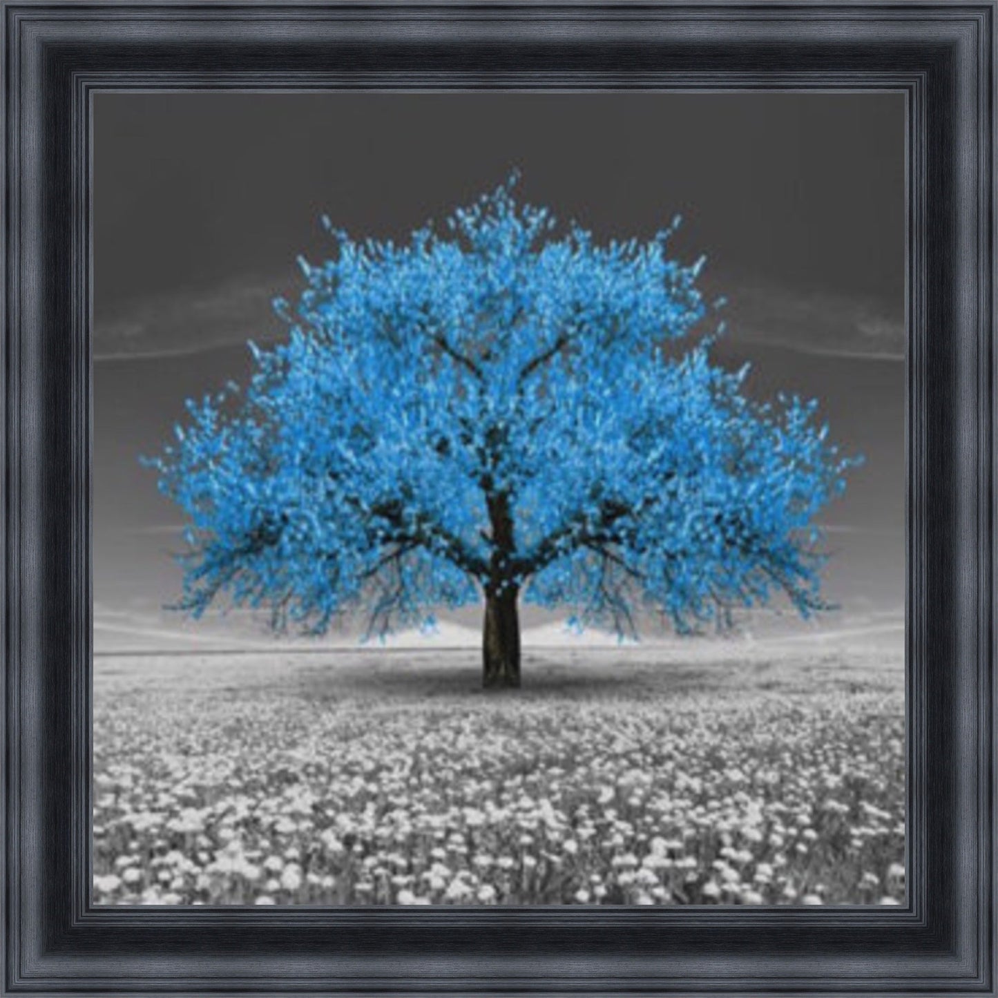 Turquoise Cherry Blossom Tree Mini Liquid Art