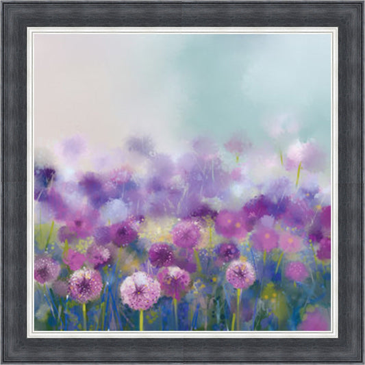 Purple Field of Daffodils Mini Liquid Art