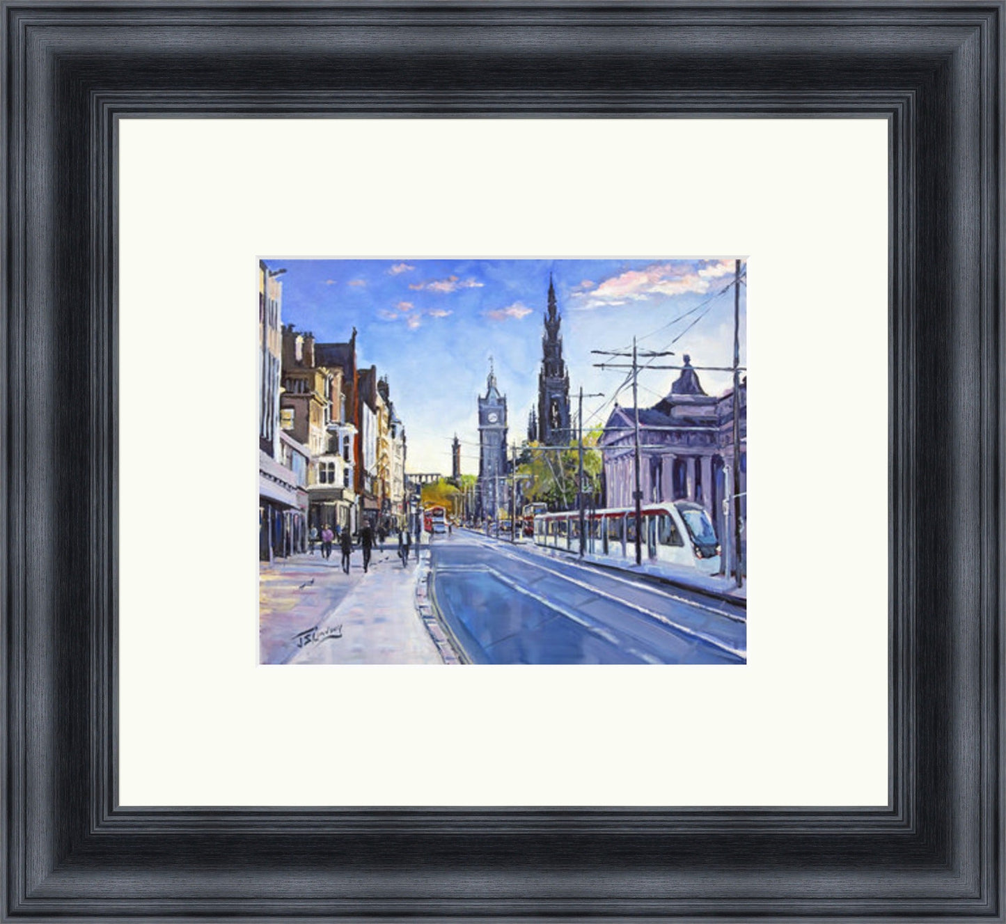 Good Morning, Princes Street Edinburgh by James Somerville Lindsay