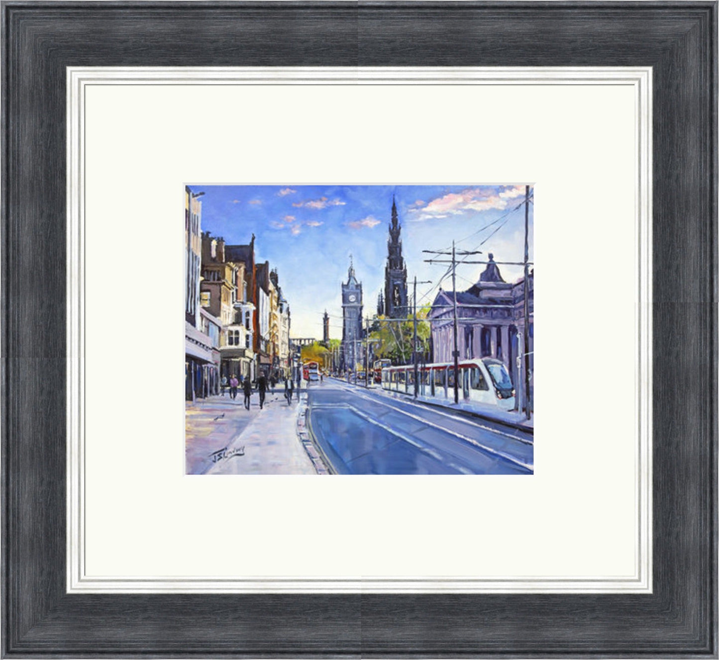 Good Morning, Princes Street Edinburgh by James Somerville Lindsay