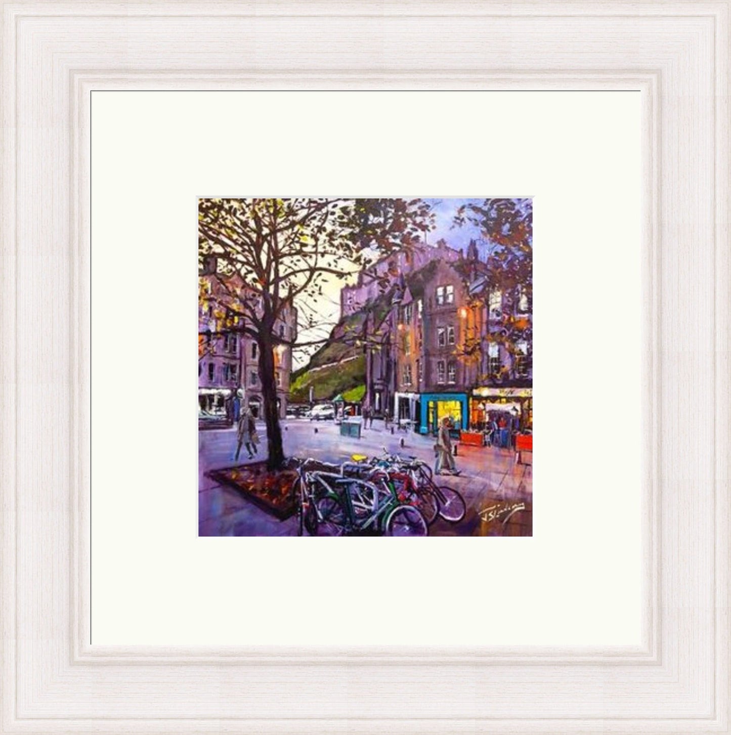 Evening Falls, Grassmarket Edinburgh by James Somerville Lindsay