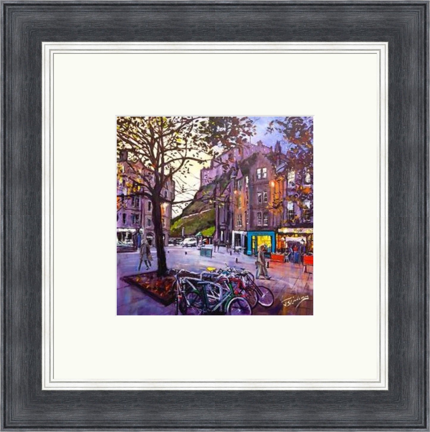 Evening Falls, Grassmarket Edinburgh by James Somerville Lindsay