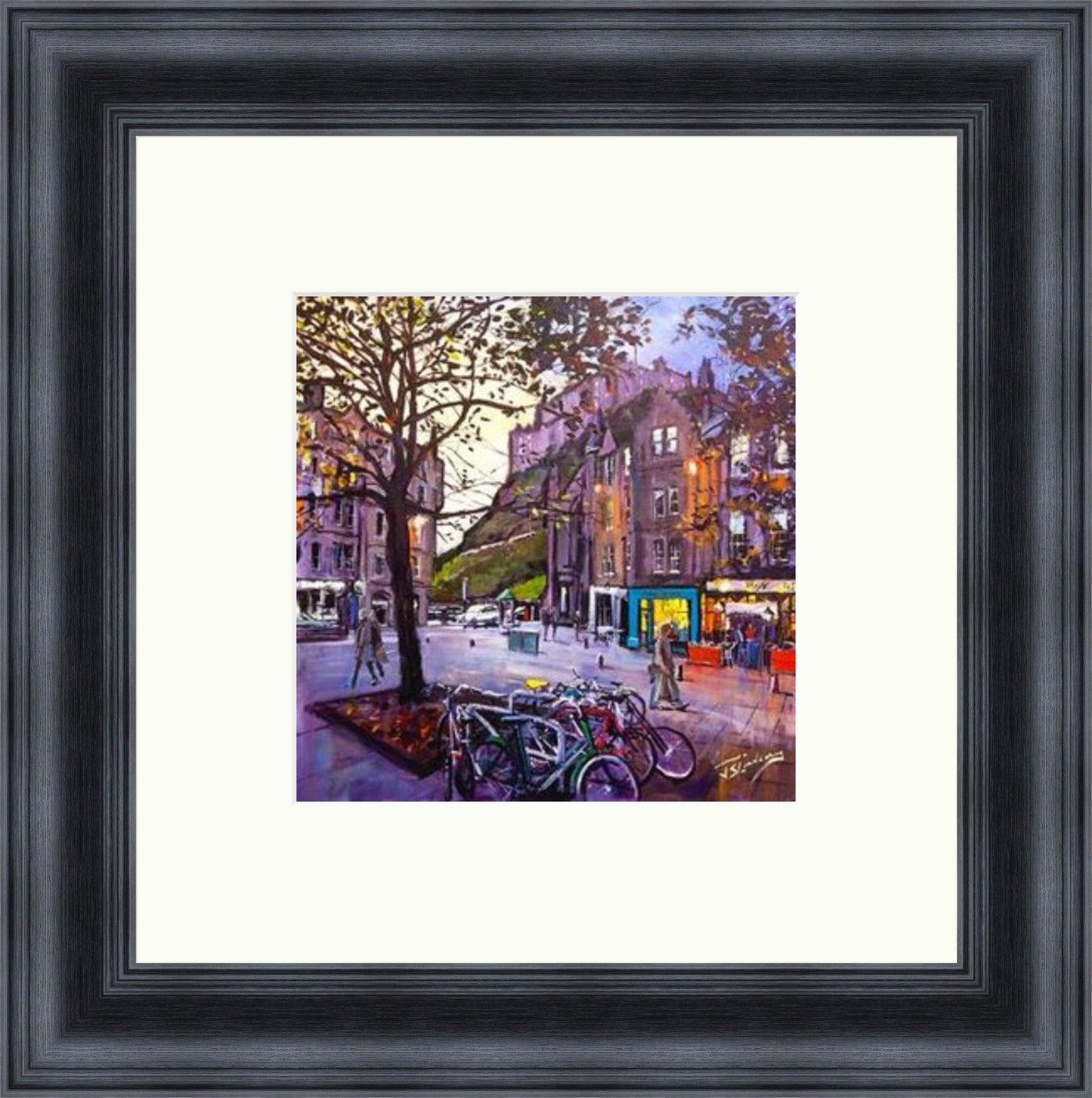 Evening Falls, Grassmarket Edinburgh by James Somerville Lindsay