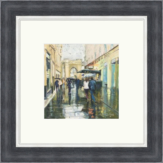 Saturday Showers Rogano, Glasgow by James Somerville Lindsay