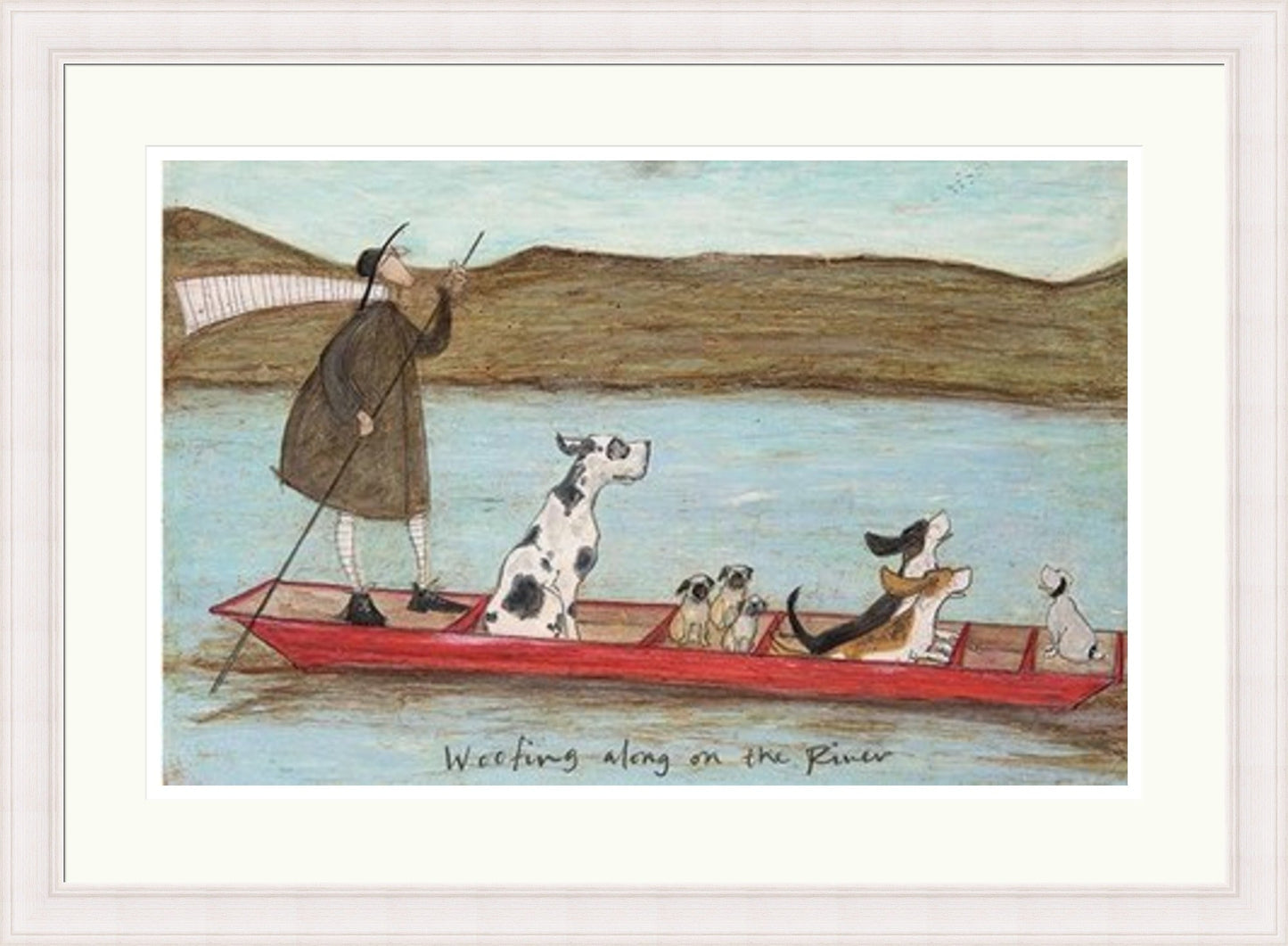 Woofing Along on the River by Sam Toft