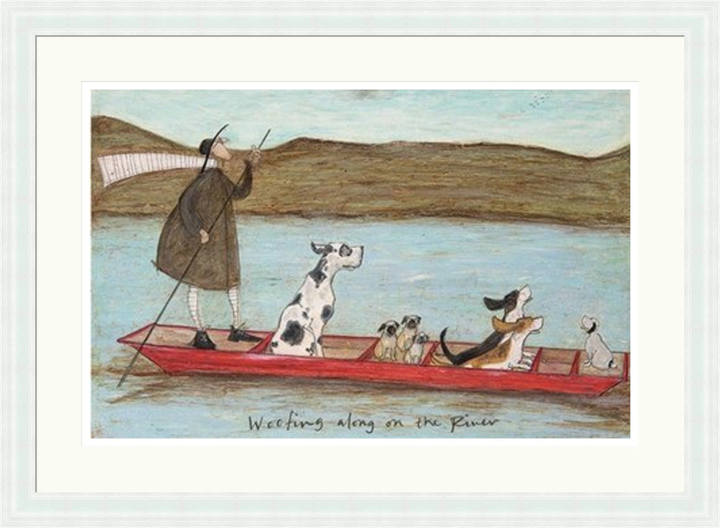 Woofing Along on the River by Sam Toft