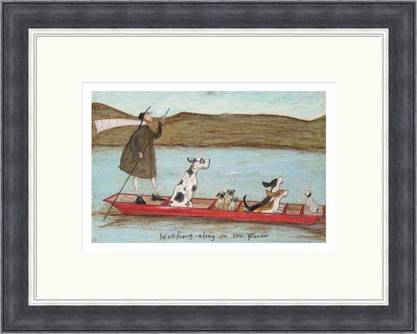 Woofing Along on the River by Sam Toft
