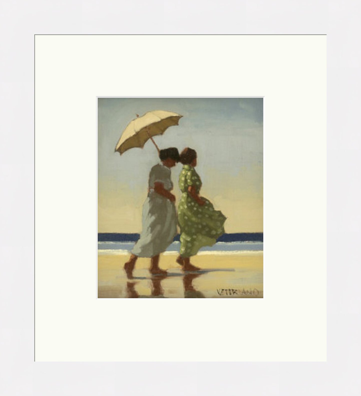 Green and Blue by Jack Vettriano - Petite