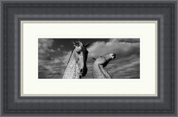 Kelpies Black and White Panoramic