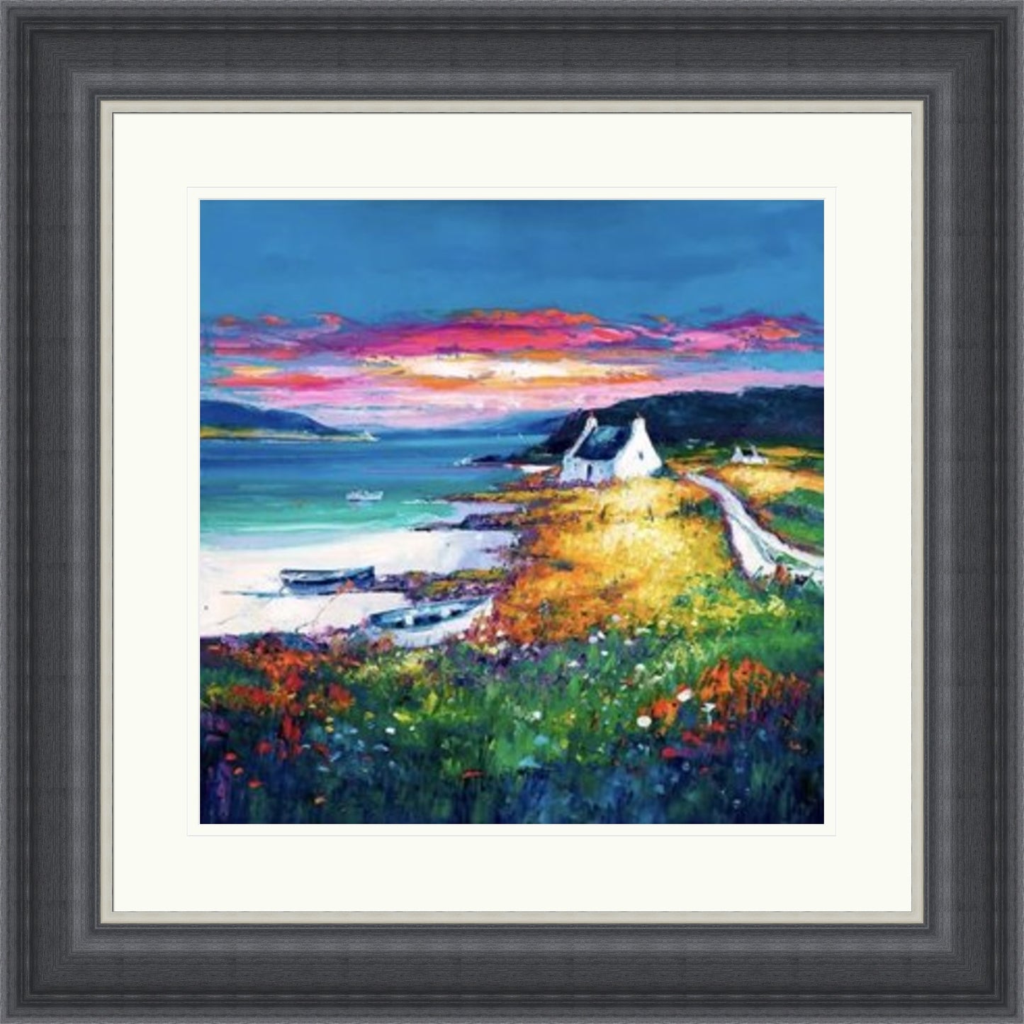 Sunset Camus Croise Bay, Skye by Jean Feeney
