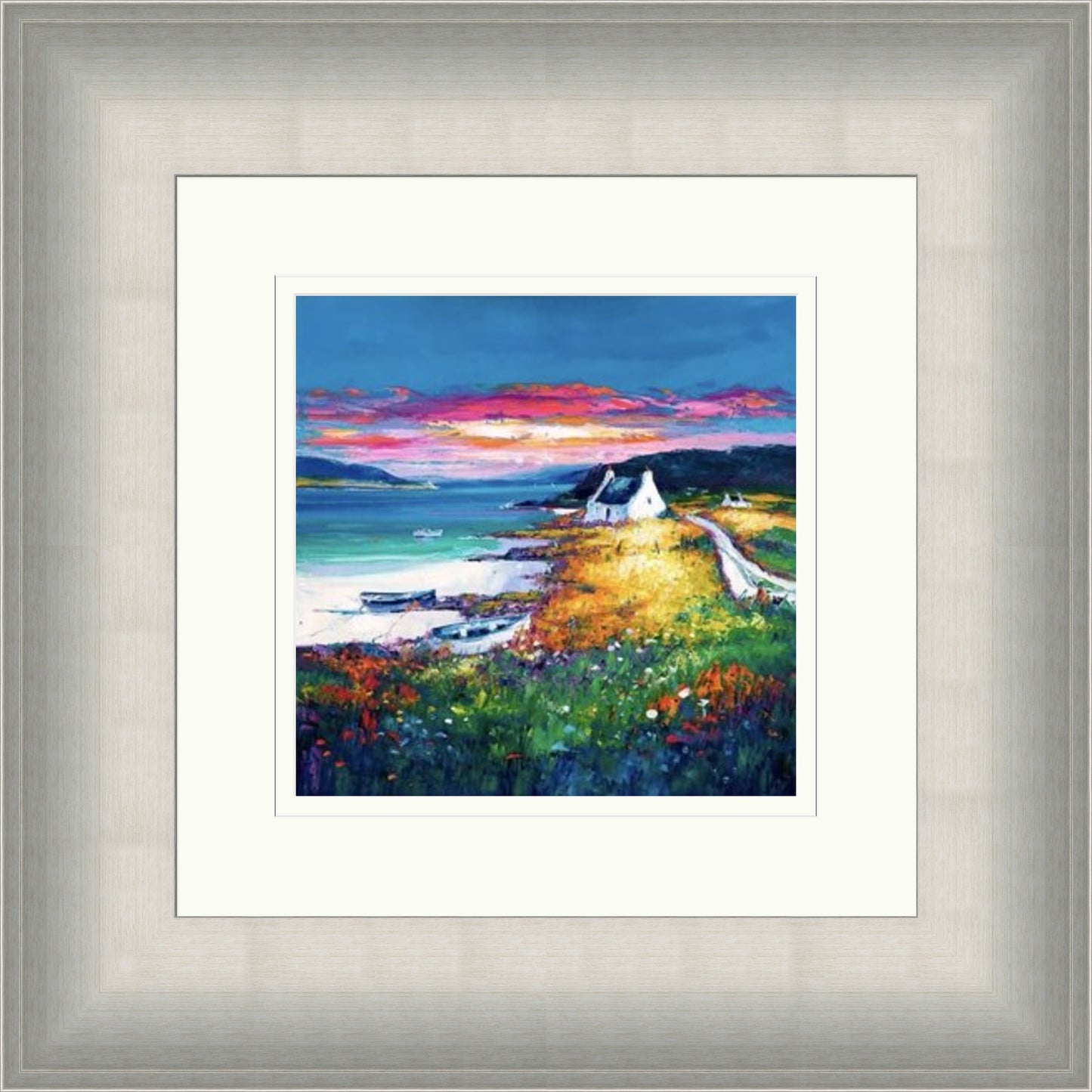 Sunset Camus Croise Bay, Skye by Jean Feeney