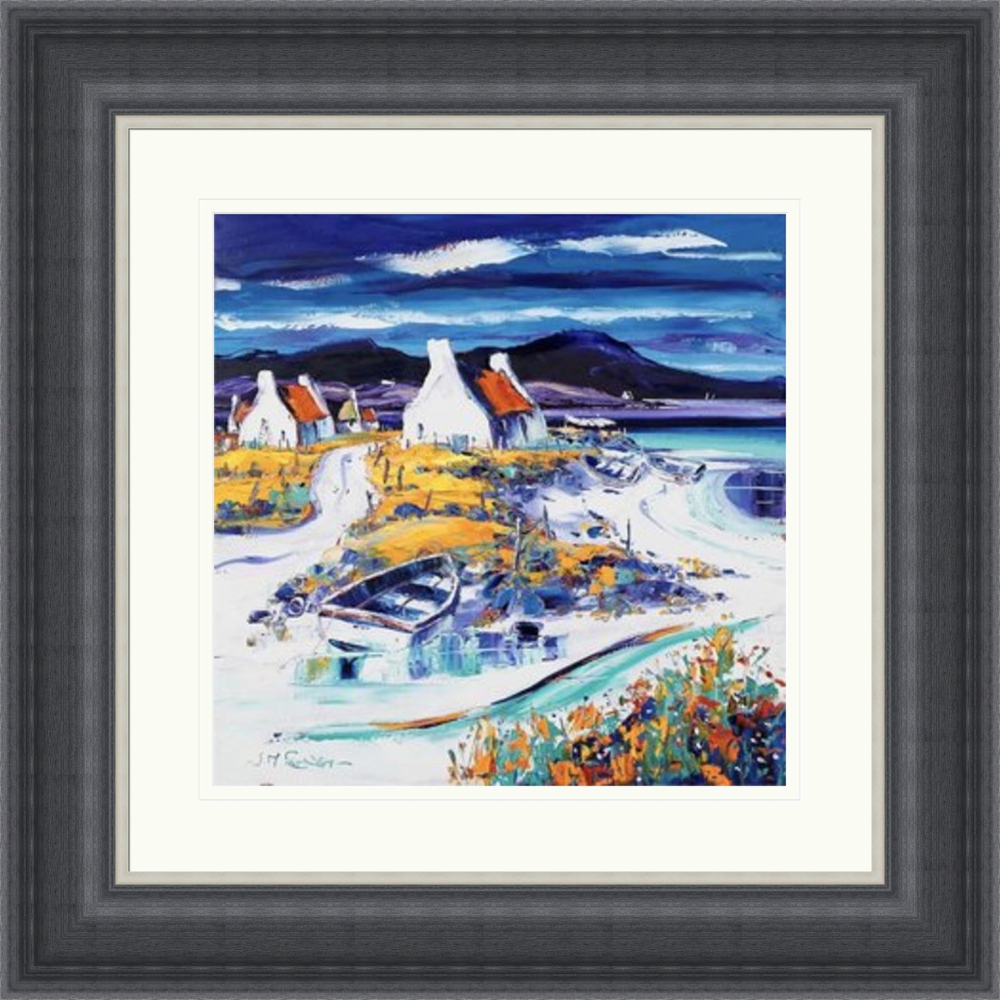 Boats on the Shore, Lewis (Signed Limited Edition) by Jean Feeney