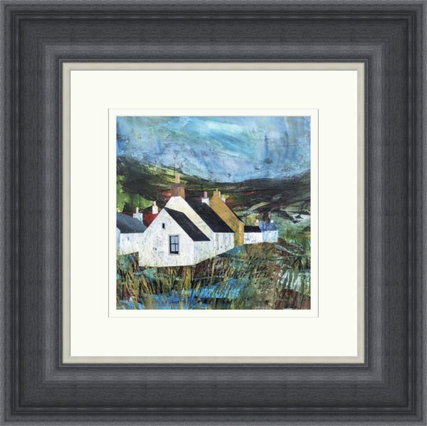 Ochre Wall on a Wet Day by Fiona Matheson