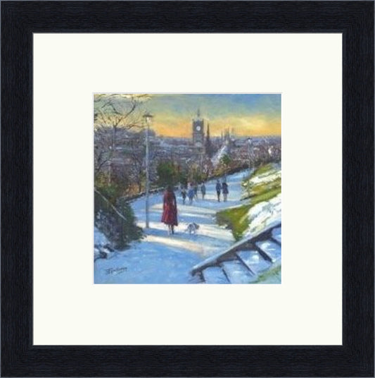 Winter on Calton Hill by James Somerville Lindsay - Petite