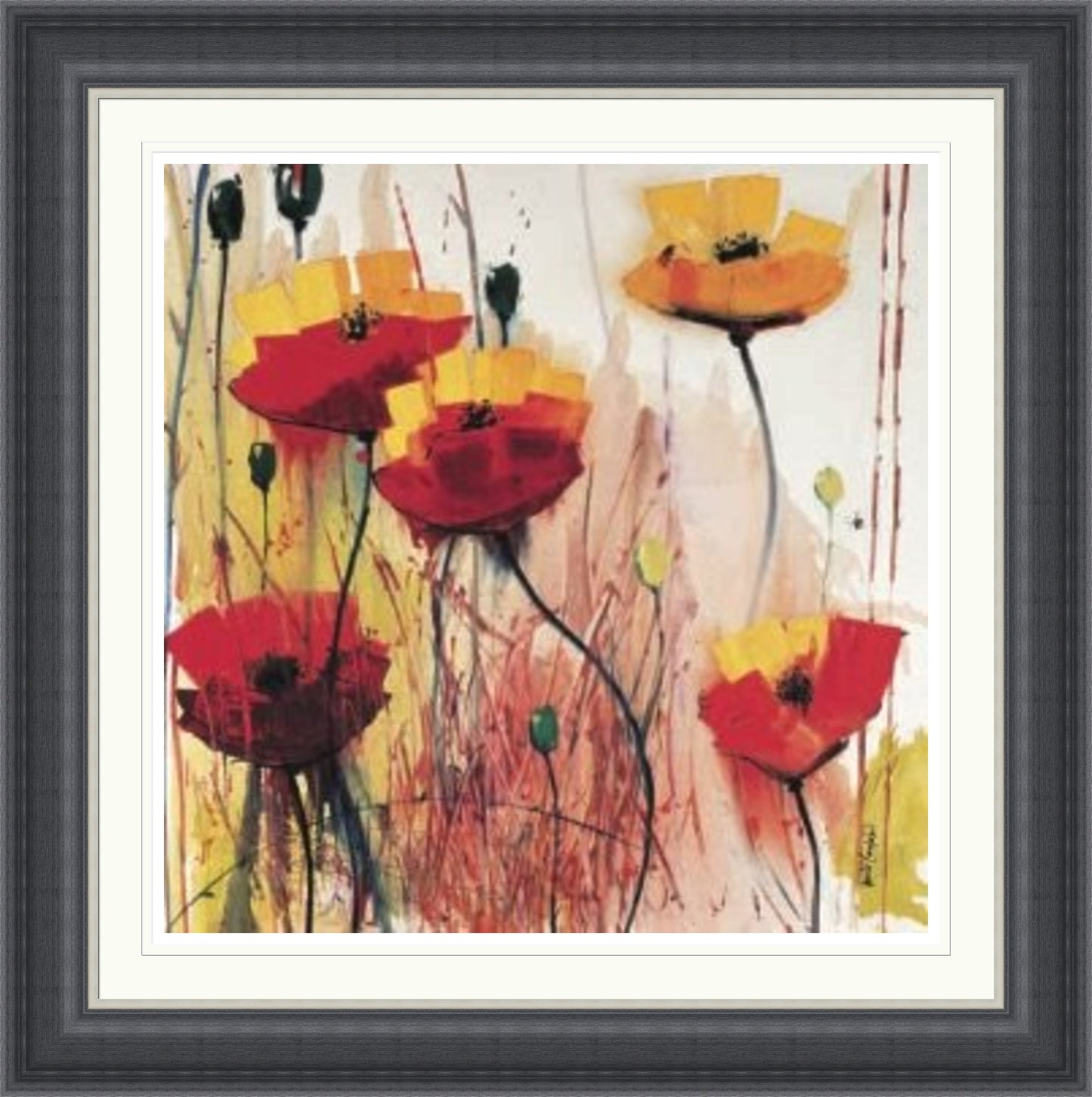 Poppies in Yellow (Limited Edition) By Daniel Campbell