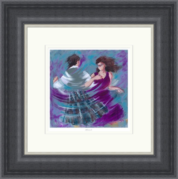 Wheech Ceilidh Dancing Art Print by Janet McCrorie