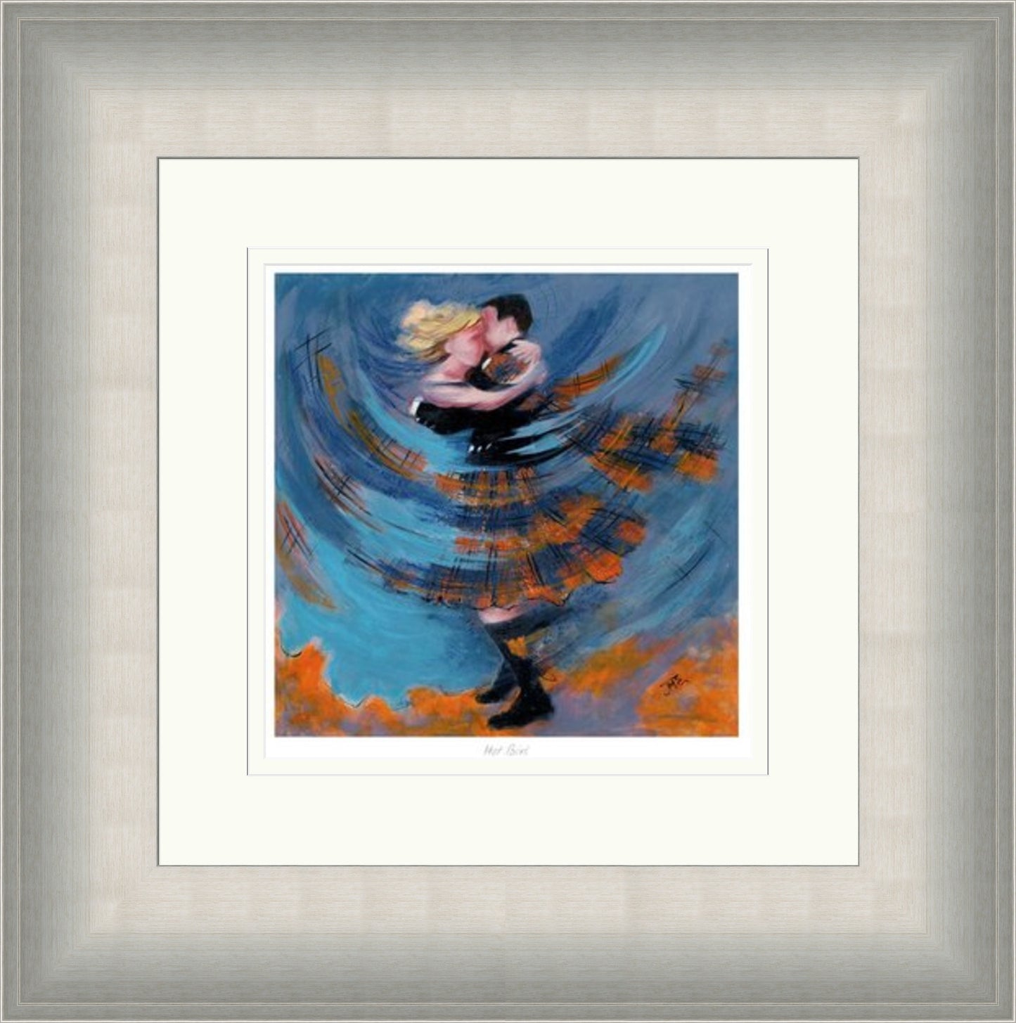 Hot Birl Ceilidh Dancing Art Print by Janet McCrorie