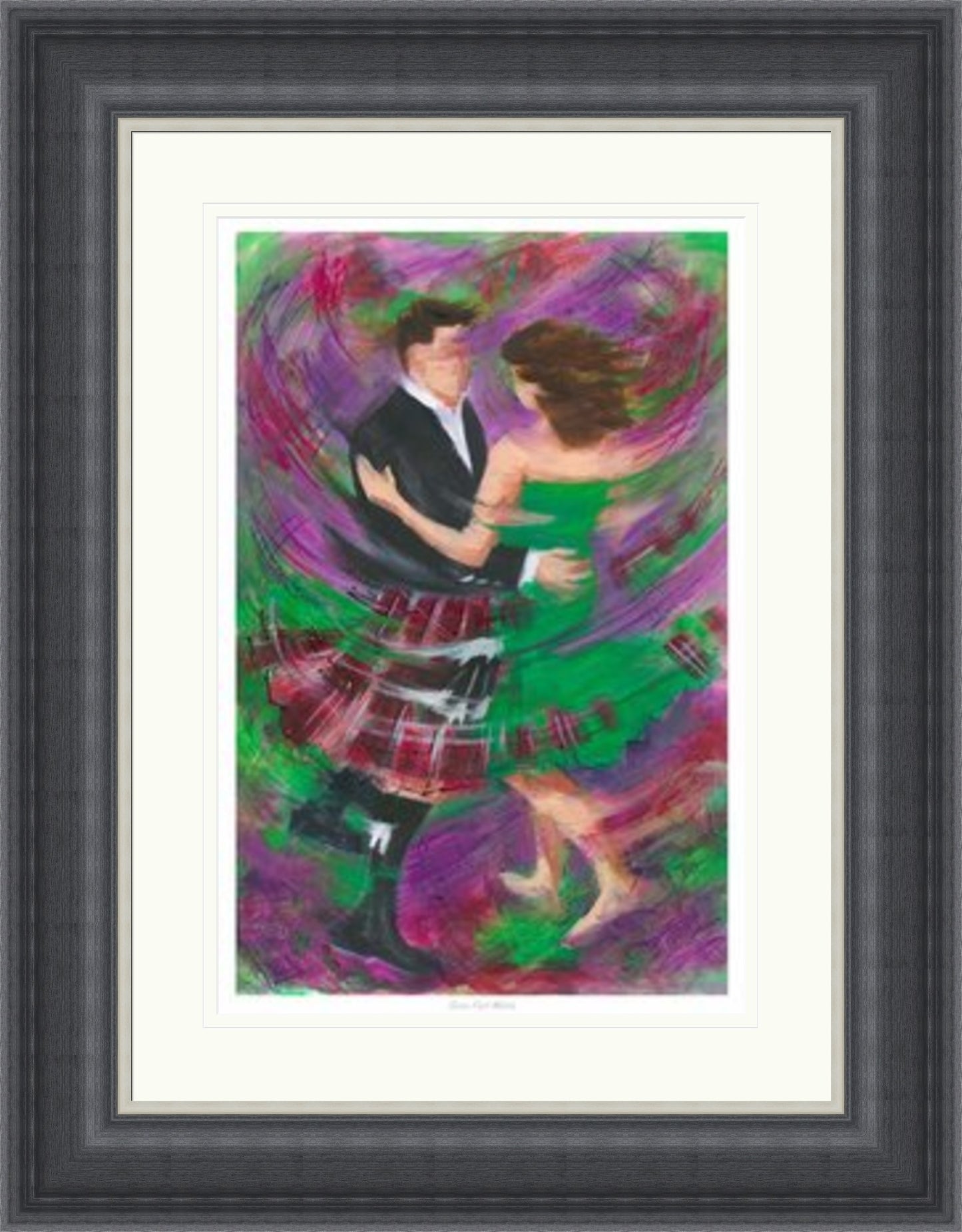 BareFoot Waltz Ceilidh Dancing Art Print by Janet McCrorie