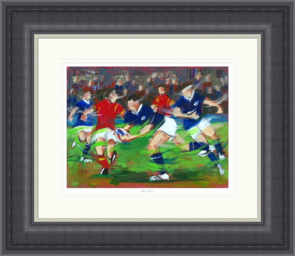 Well Held Rugby Art Print by Janet McCrorie