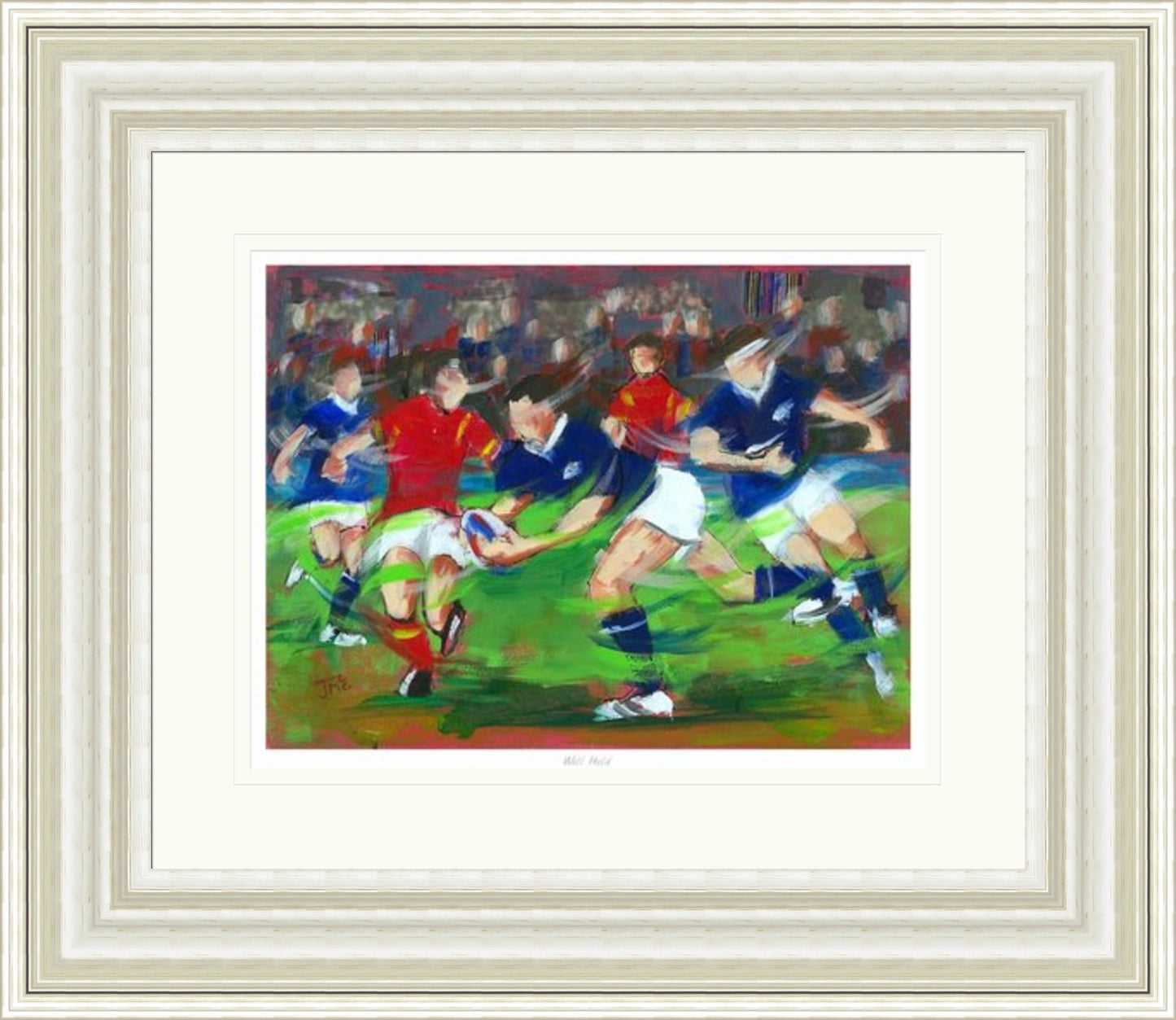 Well Held Rugby Art Print by Janet McCrorie
