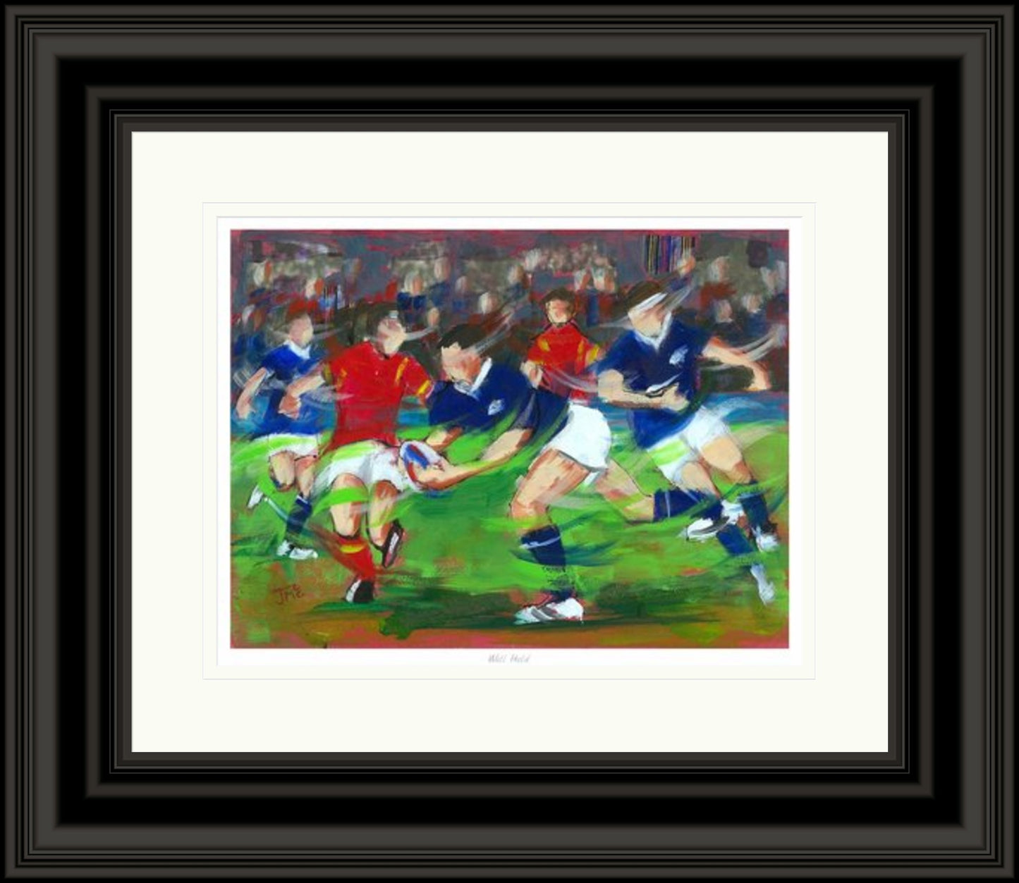 Well Held Rugby Art Print by Janet McCrorie