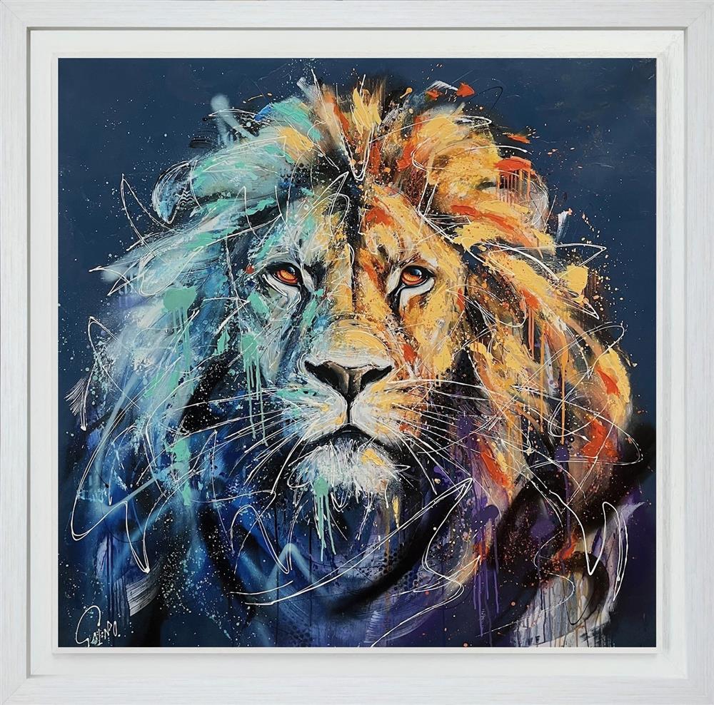 Maximus Lion Signed Limited Edition Framed Art Canvas Deluxe by Joe Galindo