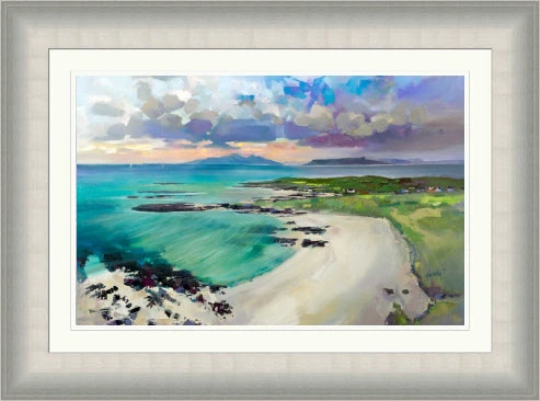Eigg and Rhum from Sanna Bay (Signed & Numbered Limited Edition) by Scott Naismith