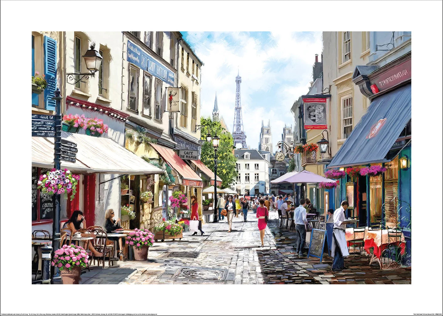 Paris Cafe Street by Richard Macneil