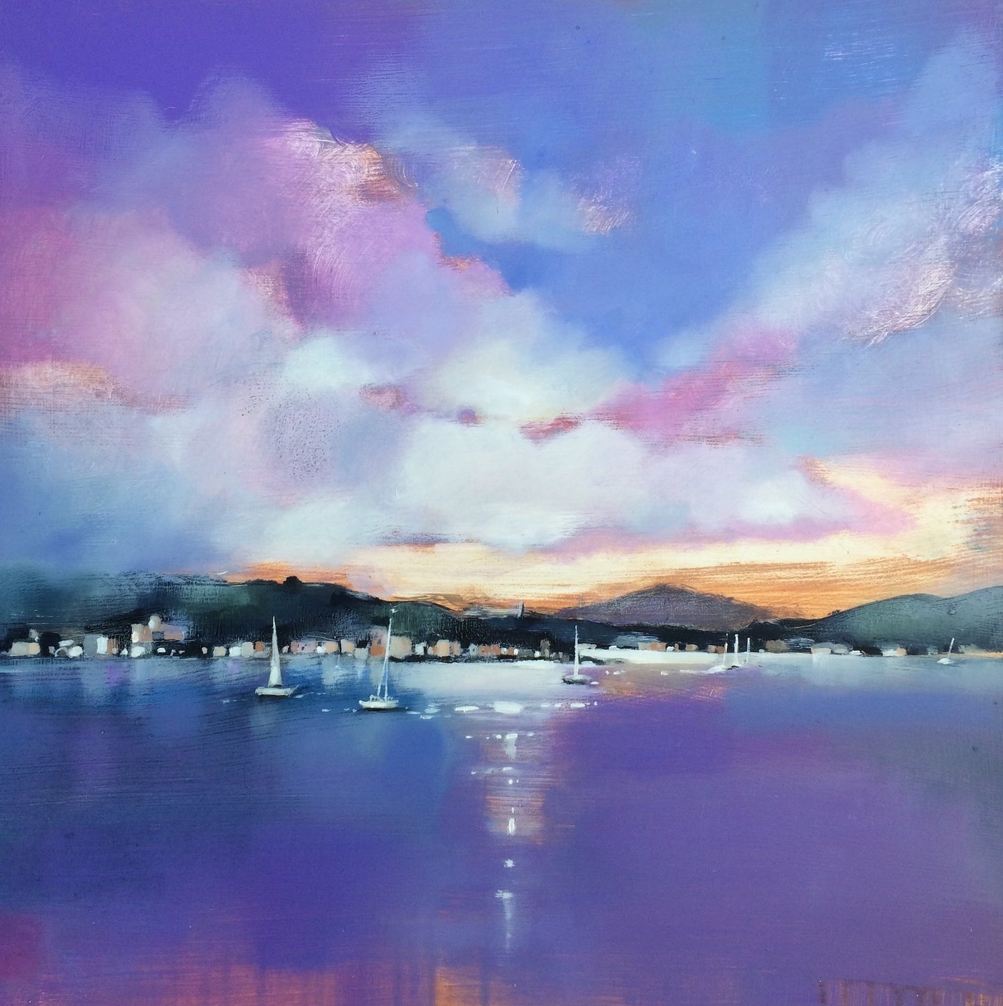 Rothesay Sunset (Signed Limited Edition) by Emma S Davis