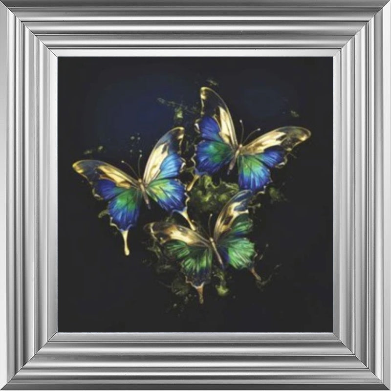 Butterflies Emerald and Gold