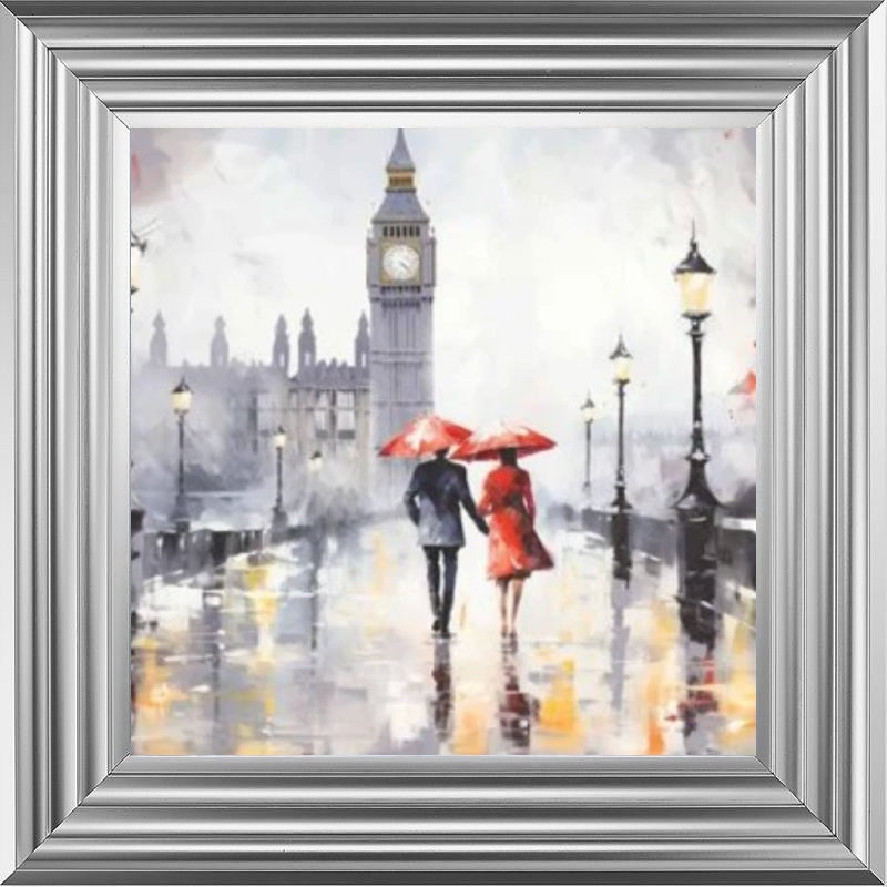 Couple Stroll London Black and Red