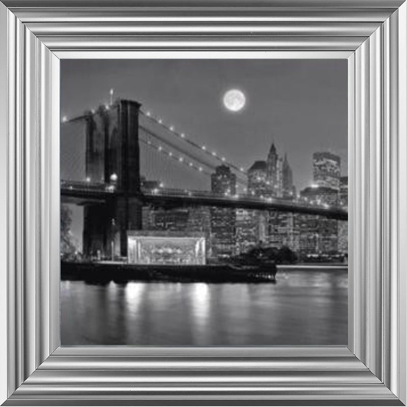 Brooklyn Bridge Carousel - Black and White