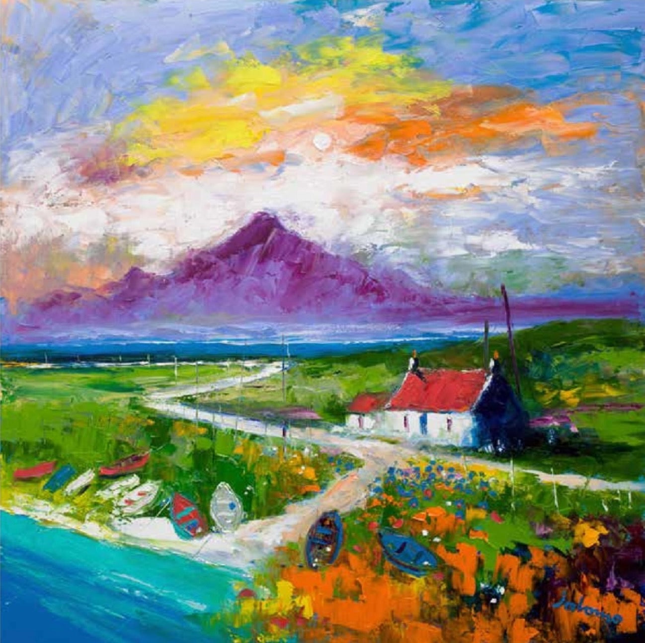 Creels And Beached Boats, The Uists by John Lowrie Morrison Jolomo