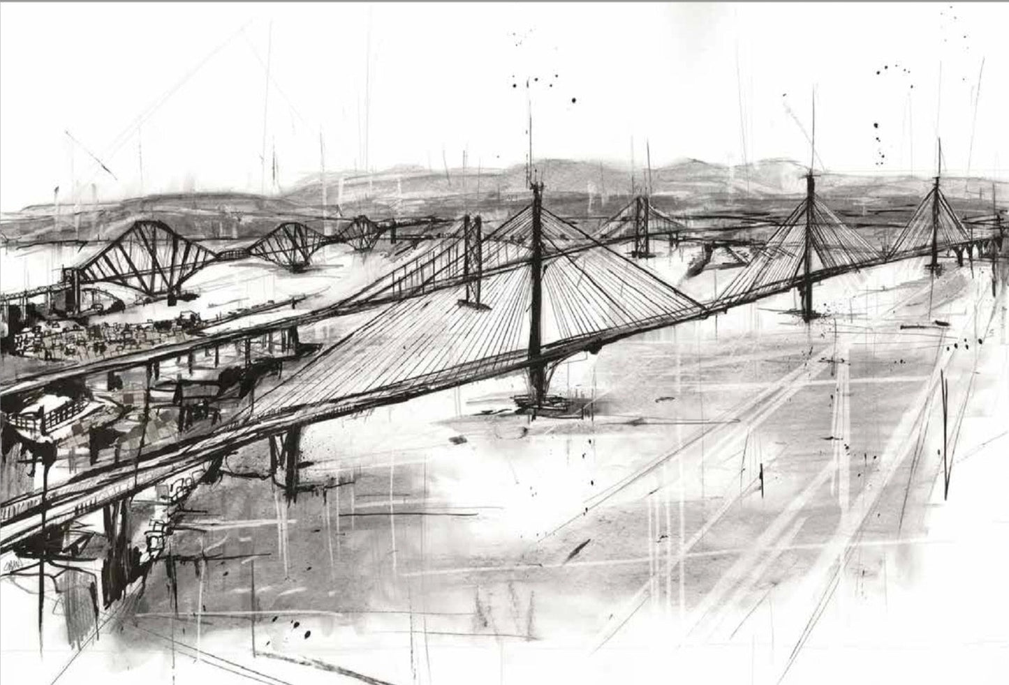 The Three Bridges, Edinburgh by Liana Moran