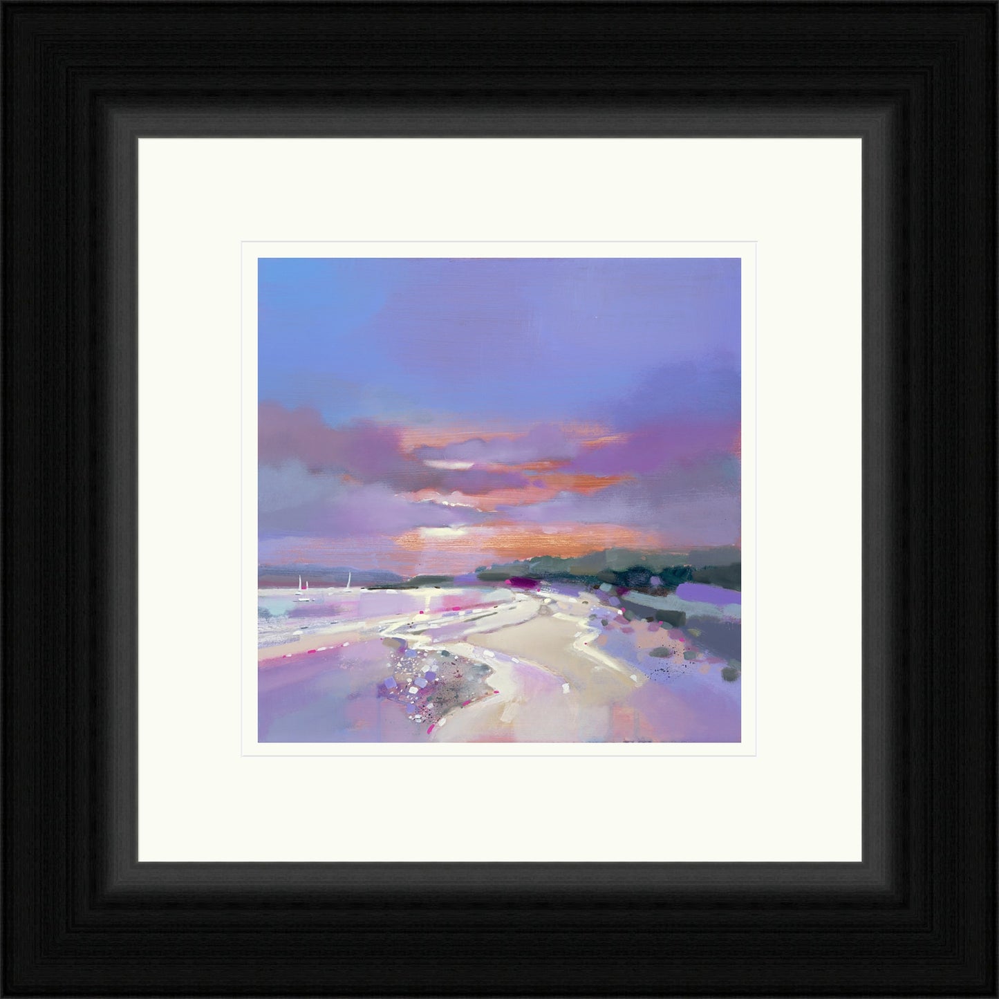 Sunset Sail, Ettrick Bay, Isle of Bute (Signed Limited Edition) by Emma S Davis