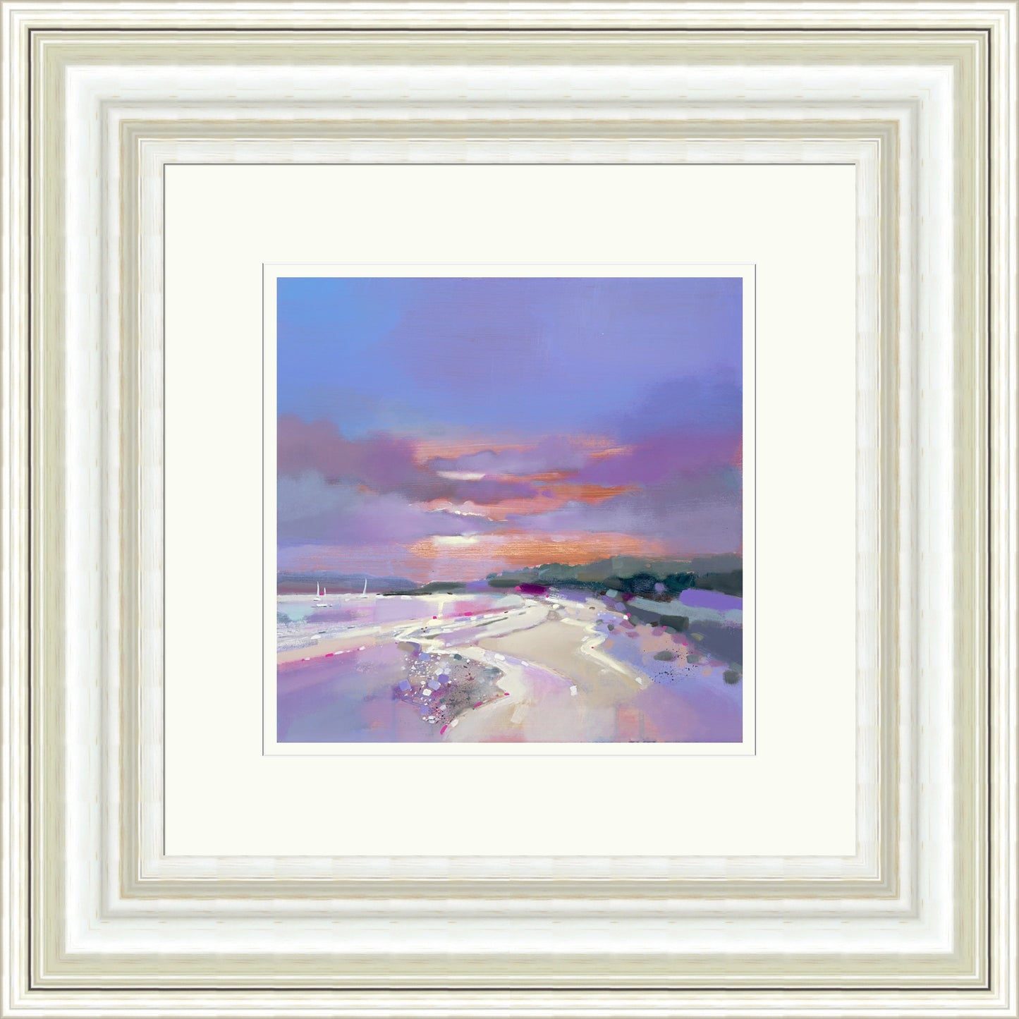 Sunset Sail, Ettrick Bay, Isle of Bute (Signed Limited Edition) by Emma S Davis