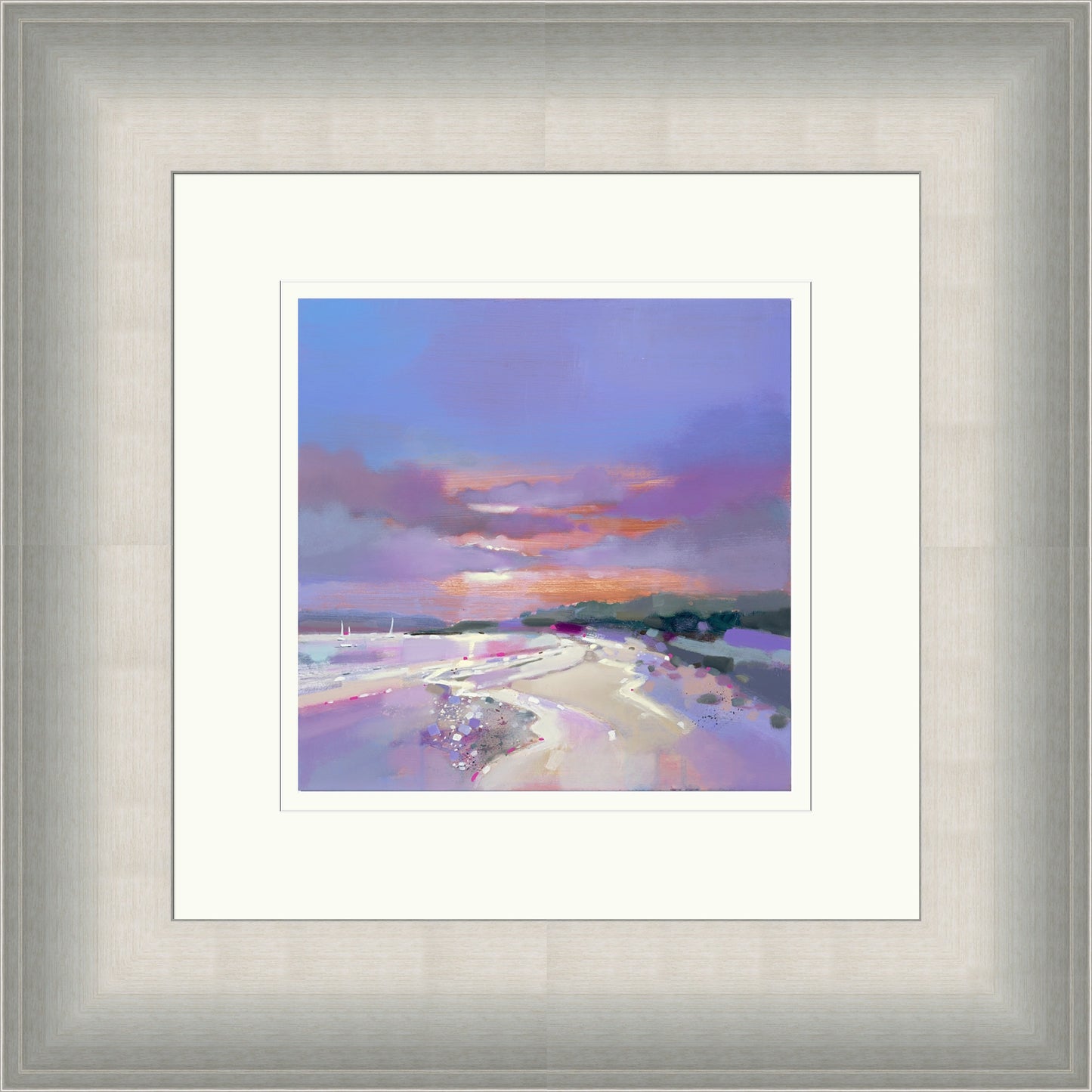 Sunset Sail, Ettrick Bay, Isle of Bute (Signed Limited Edition) by Emma S Davis
