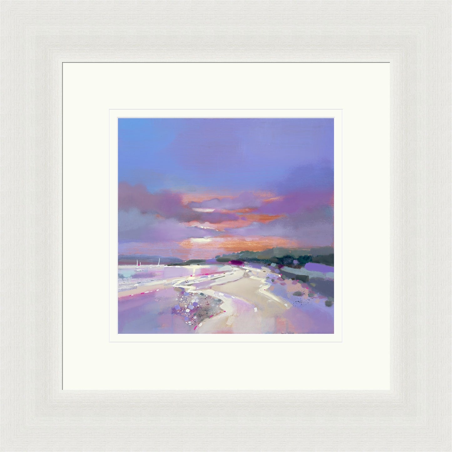 Sunset Sail, Ettrick Bay, Isle of Bute (Signed Limited Edition) by Emma S Davis