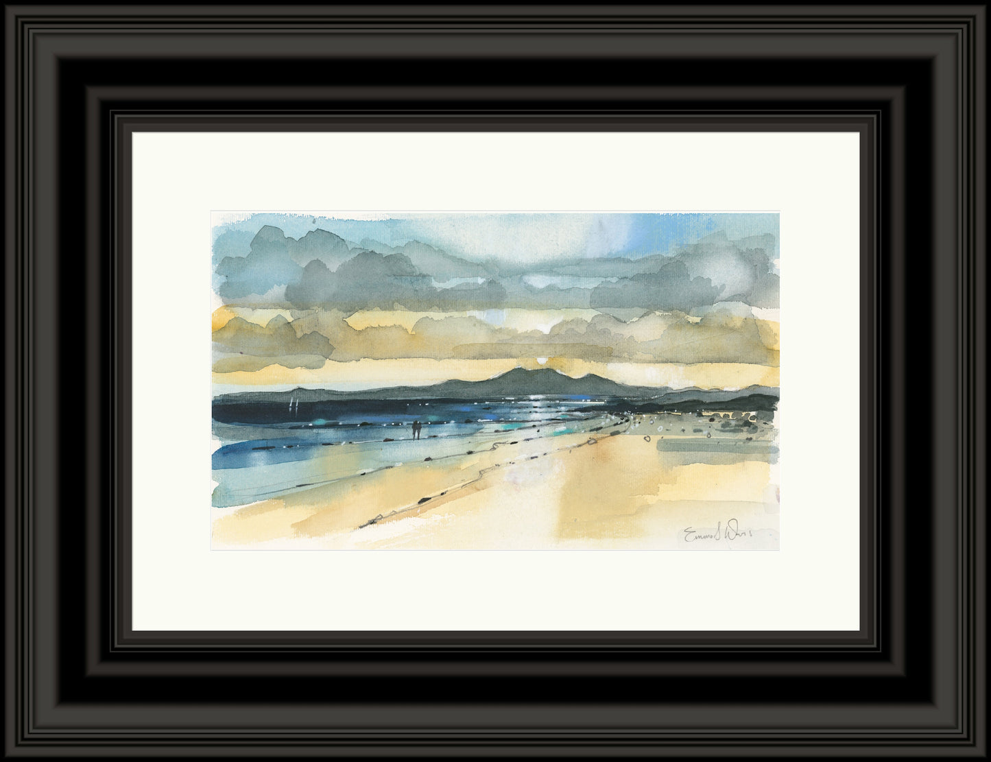 Sunset And Arran, Seamill by Emma S Davis