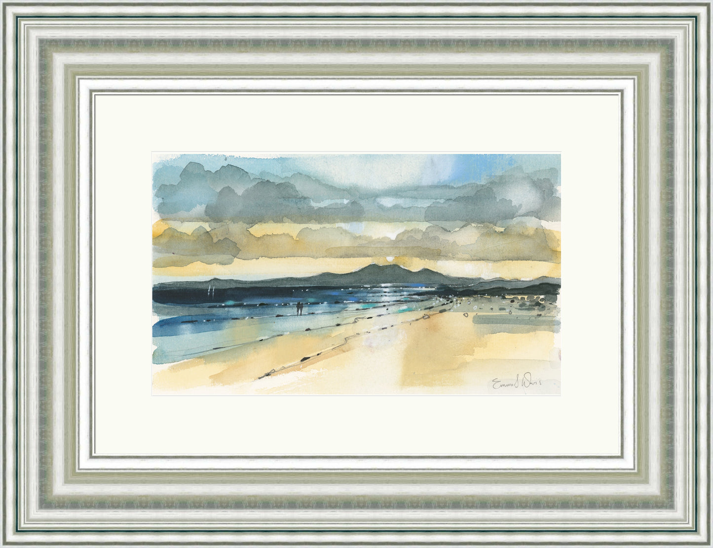 Sunset And Arran, Seamill by Emma S Davis