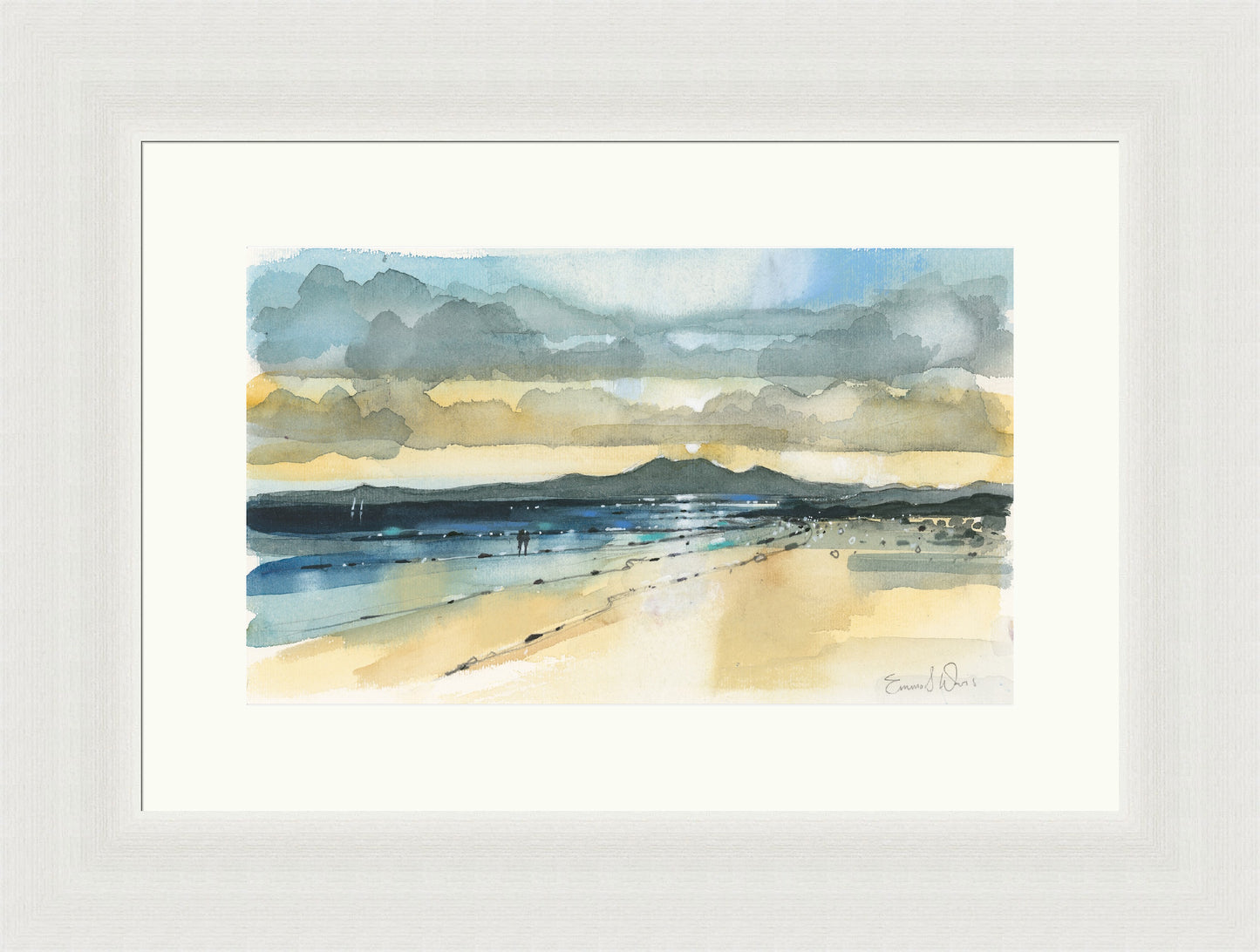 Sunset And Arran, Seamill by Emma S Davis
