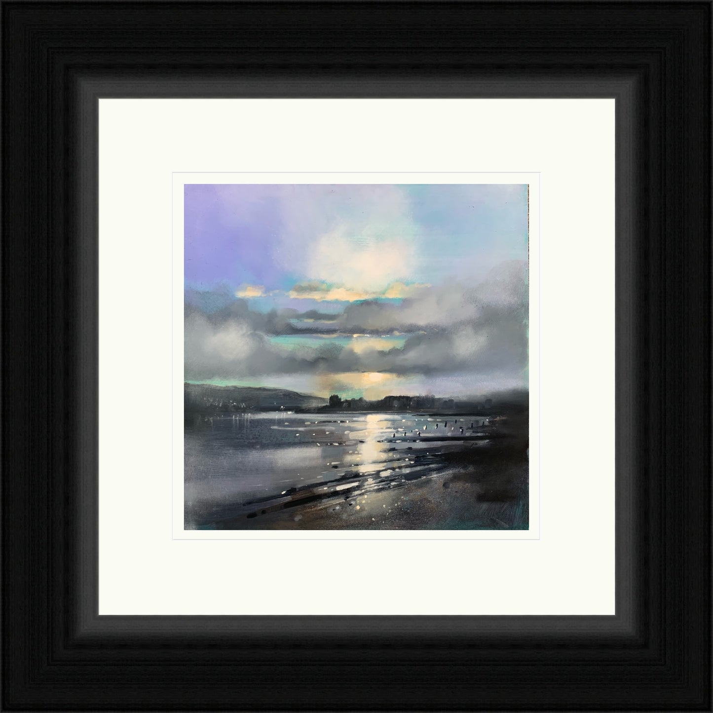 Sunset, Broughty Ferry (Signed Limited Edition) by Emma S Davis
