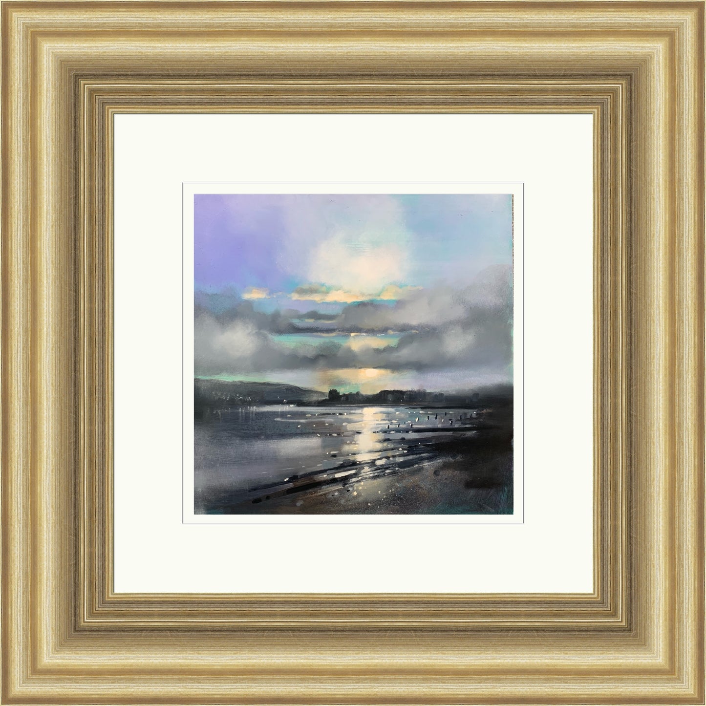 Sunset, Broughty Ferry (Signed Limited Edition) by Emma S Davis