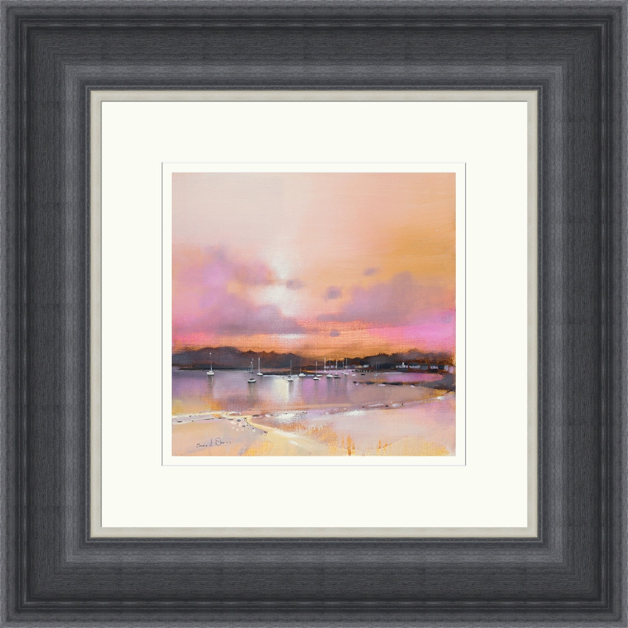 Sunset, Kames Bay, Millport (Signed Limited Edition) by Emma S Davis